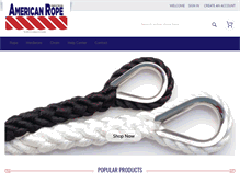 Tablet Screenshot of americanrope.com